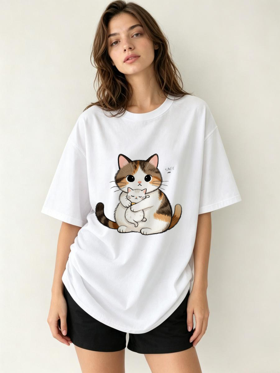Vintage Urban Fashion - Vintage Graphic Woman Y2K Oversized Funny