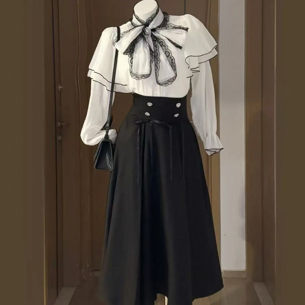 Vintage Fashion Outfit - 2026 Women Japanese Kawaii 2-piece Set