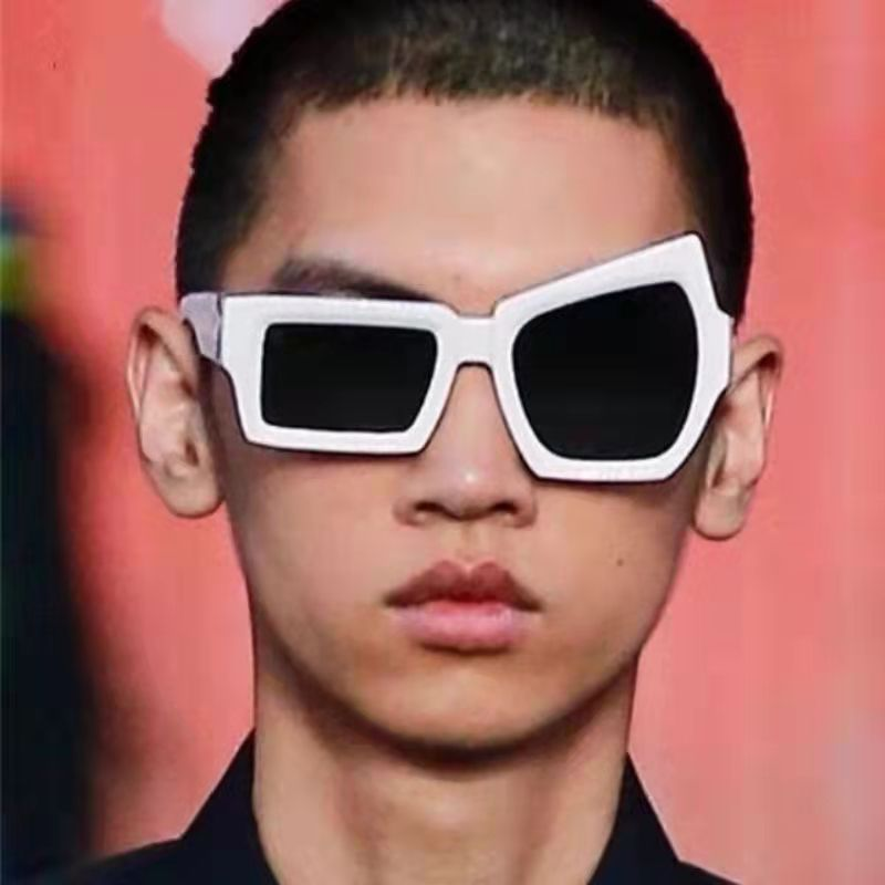 Vintage Fashion Photography - New Vintage Man Irregular Sunglasses Women