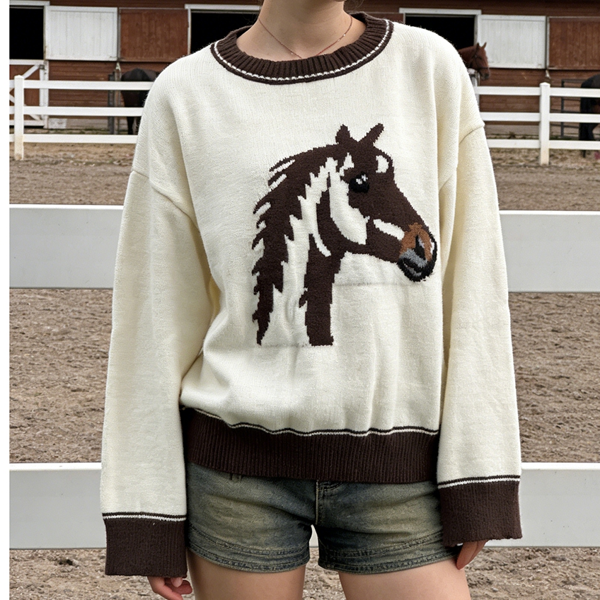 Vintage Fashion Knitwear - Fashionable Women's Autumn Winter Knit Sweater