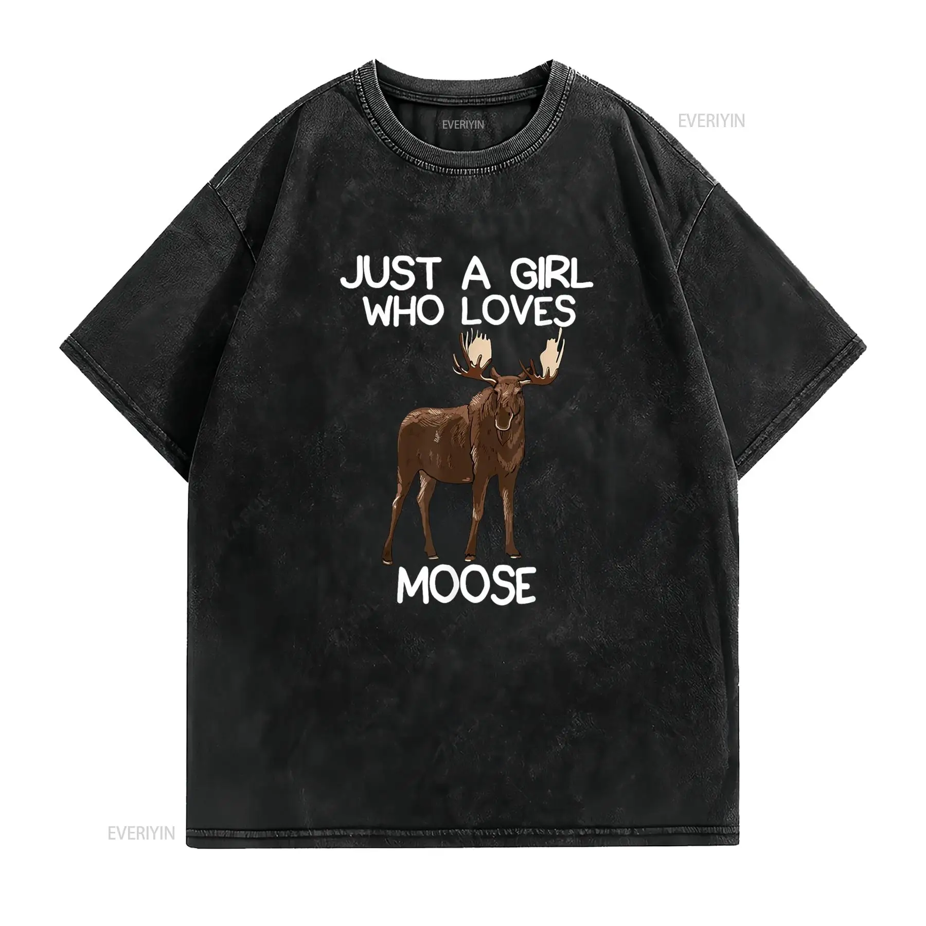 Just A Girl Who Loves Moose Fu - Vintage Fashion Quotes ulasan dan harga