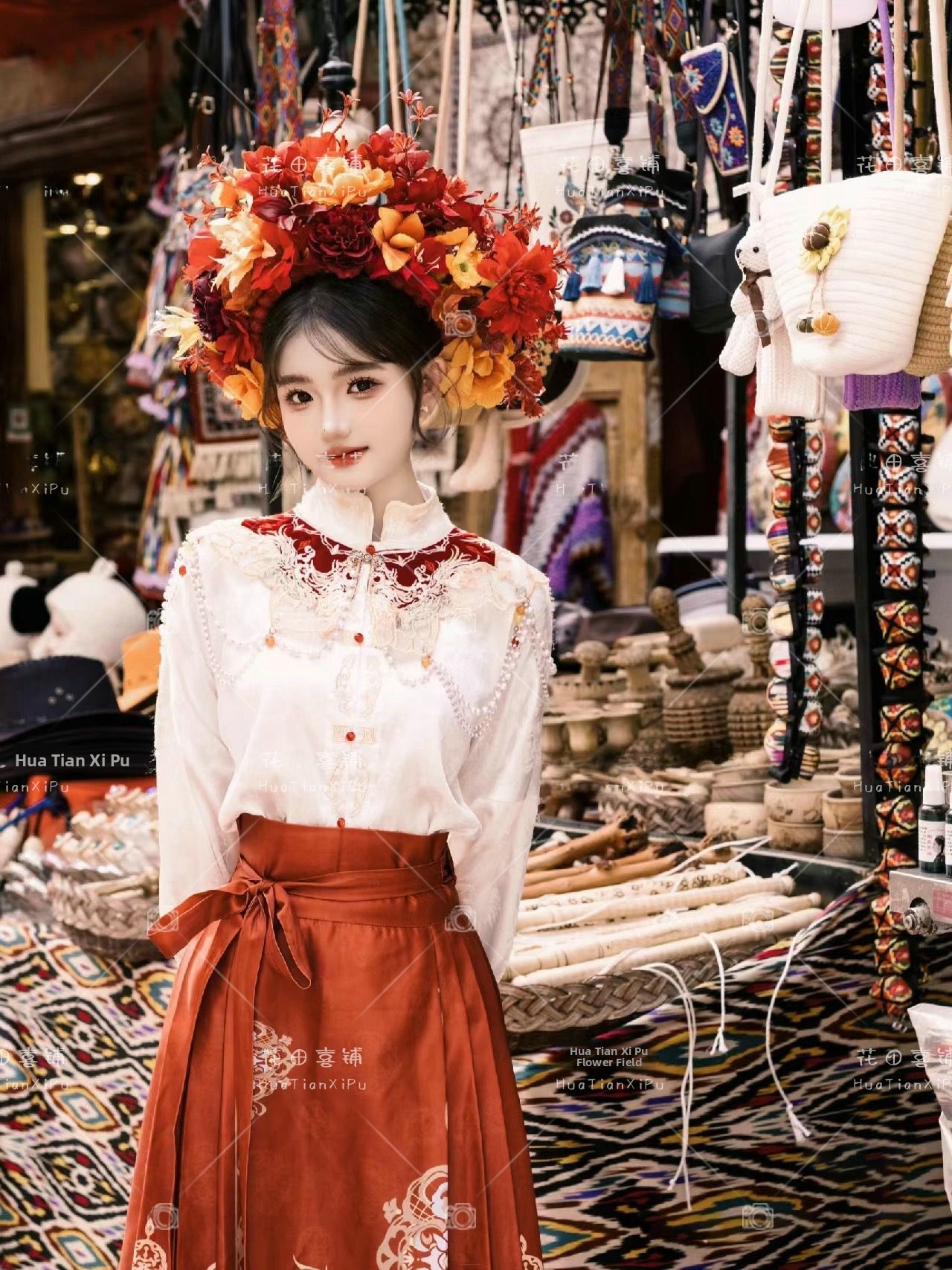 Quanzhou Xunpu Girl's Hanfu Fl - Vintage Fashion Photography ulasan dan harga