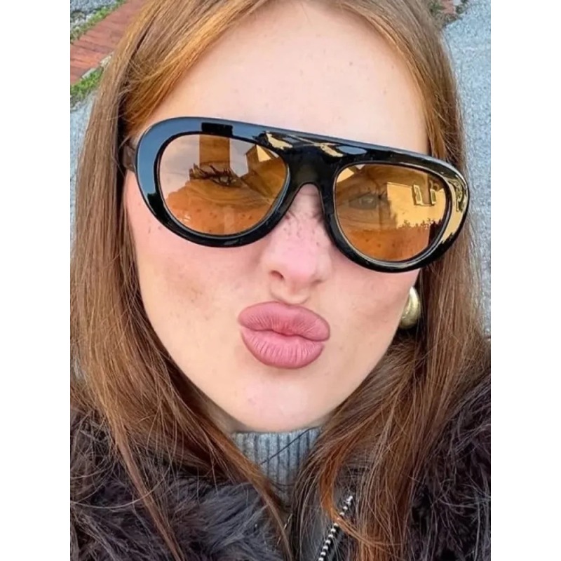 Y2K Retro Round Sunglasses Tre - Vintage Fashion Y2K ulasan dan harga