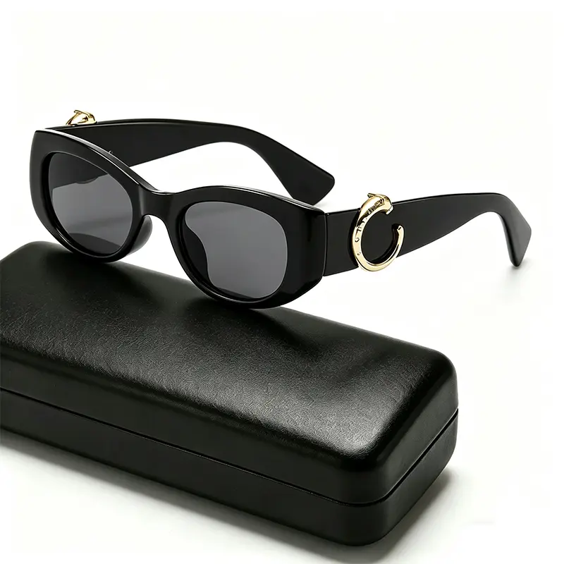 New Cat Eye Leopard Decorative - Vintage Fashion Y2K ulasan dan harga