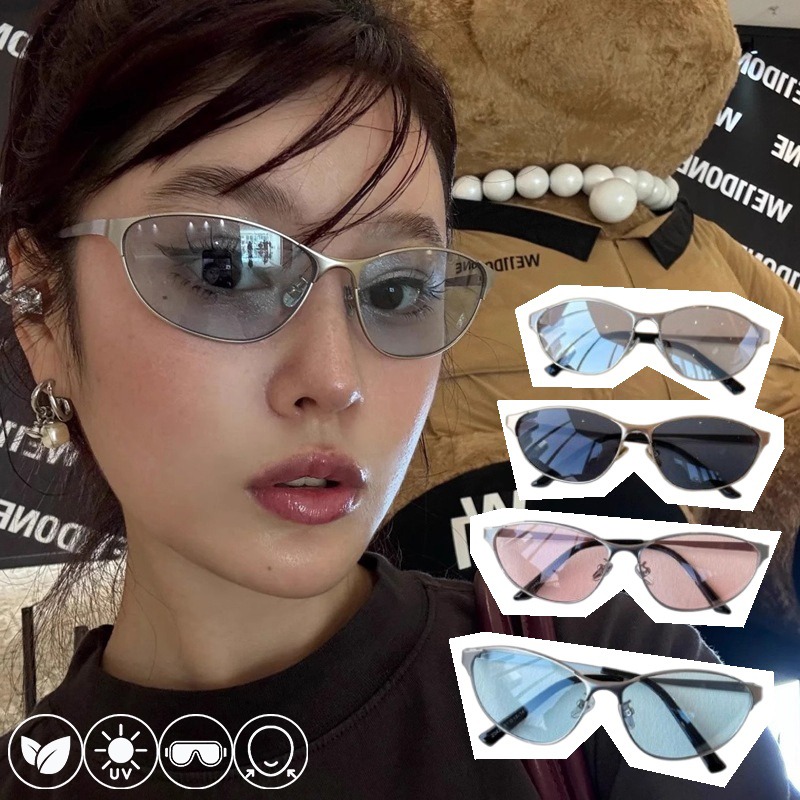 Y2K Cat Eye Sunglasses Ultravi - Vintage Fashion Y2K ulasan dan harga