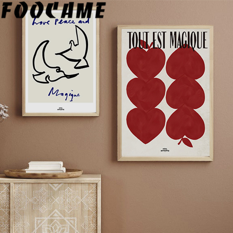 Pink Alphabet Heart Fashion Po - Vintage Fashion Prints For Wall ulasan dan harga