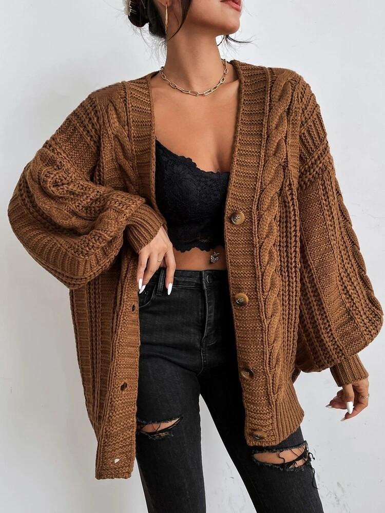 Cardigan Sweaters Women Vintag - Vintage Fashion Knitwear ulasan dan harga