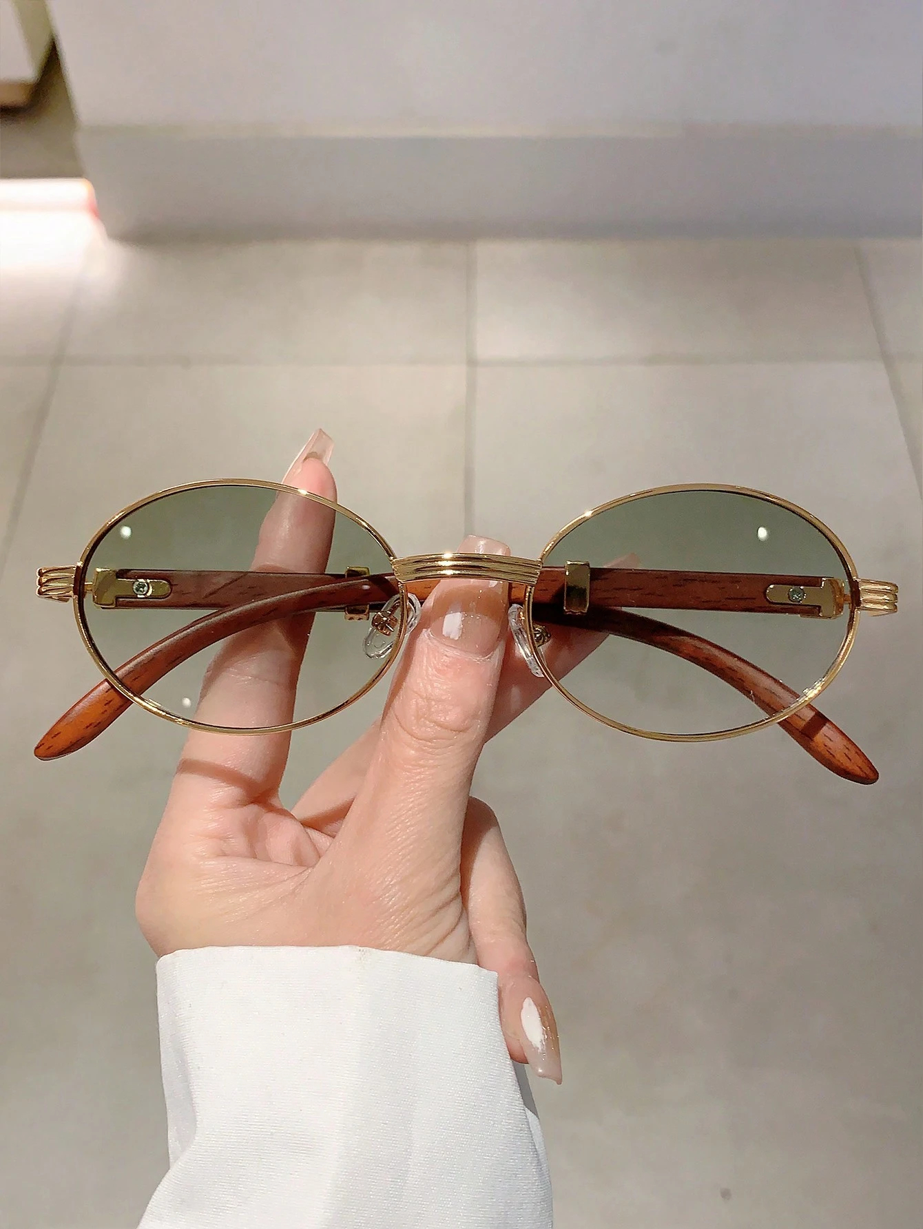 Unisex Vintage round Frameless - Vintage Fashion Photography ulasan dan harga