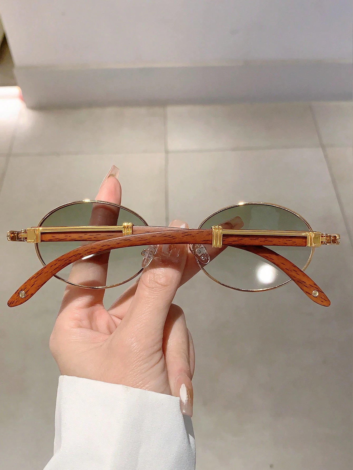 Unisex Vintage round Frameless - Vintage Fashion Photography ulasan dan harga