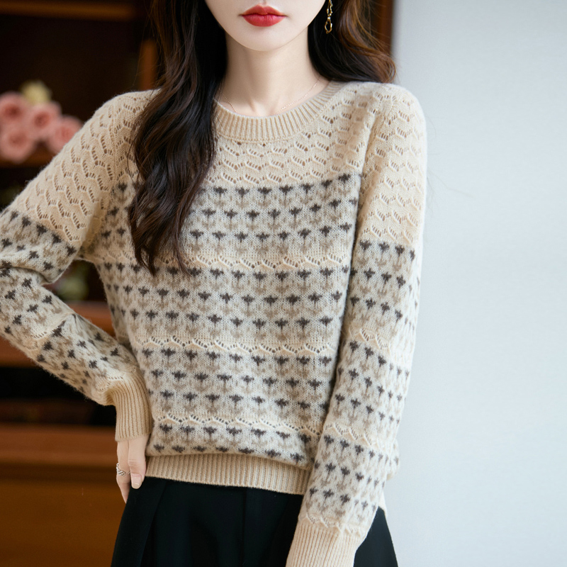Fair Isle Sweater Pullover Spr - Vintage Fashion Knitwear ulasan dan harga