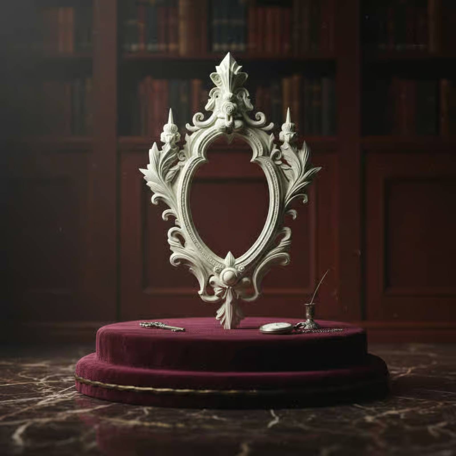 Medieval Picture Frame Scrollw - Vintage Fashion Model ulasan dan harga