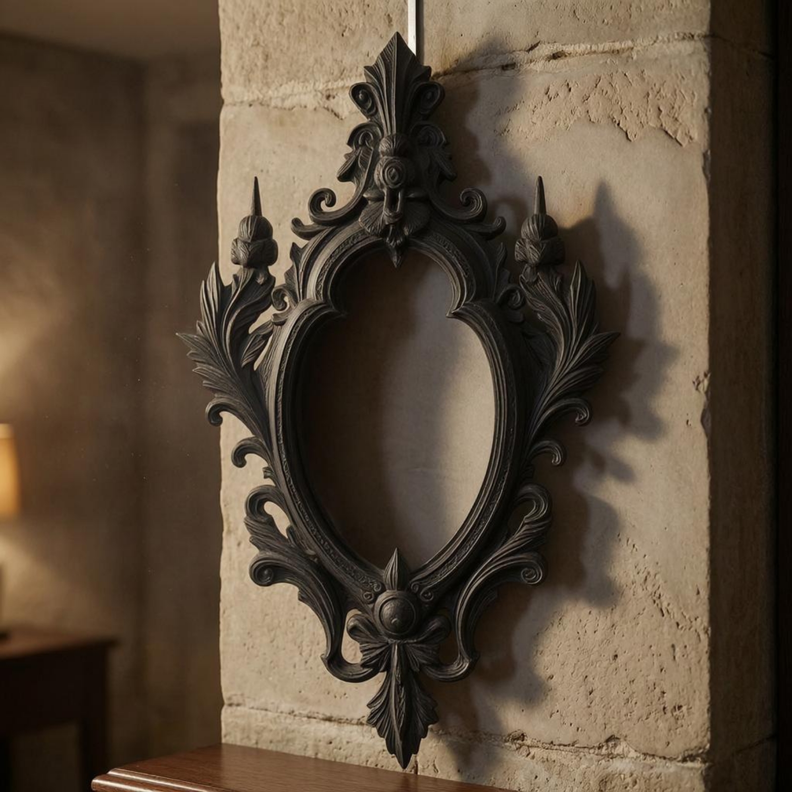 Medieval Picture Frame Scrollw - Vintage Fashion Model ulasan dan harga