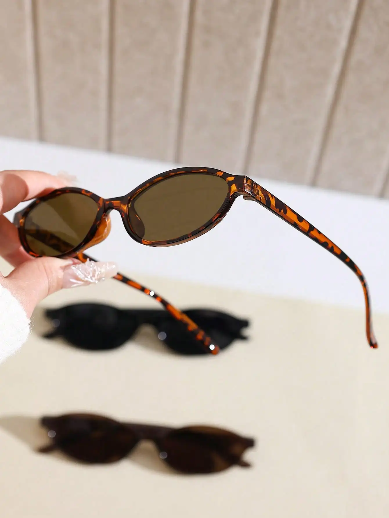 1 Pair Retro Geometric Full Fr - Vintage Fashion Photography ulasan dan harga