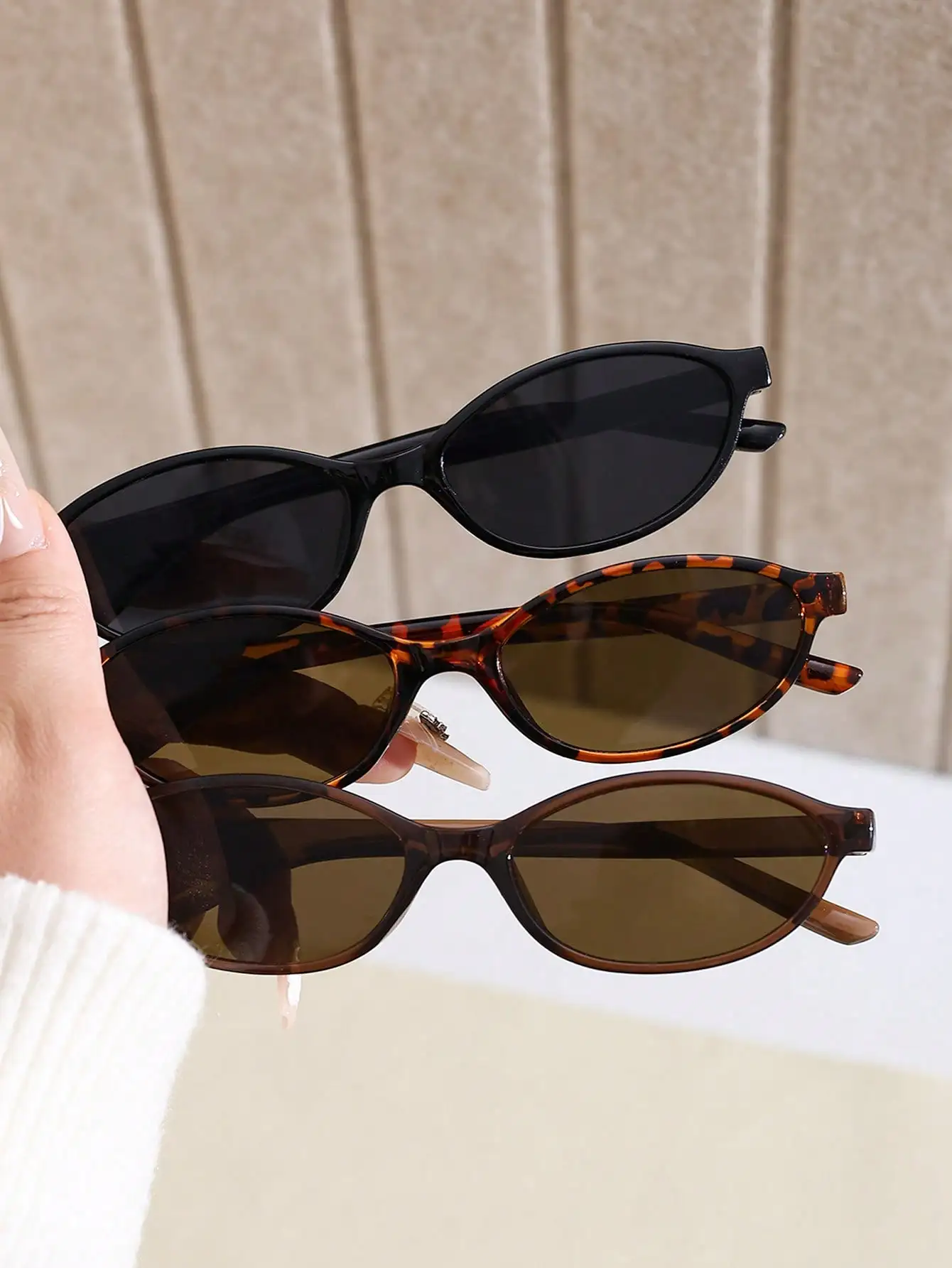 1 Pair Retro Geometric Full Fr - Vintage Fashion Photography ulasan dan harga
