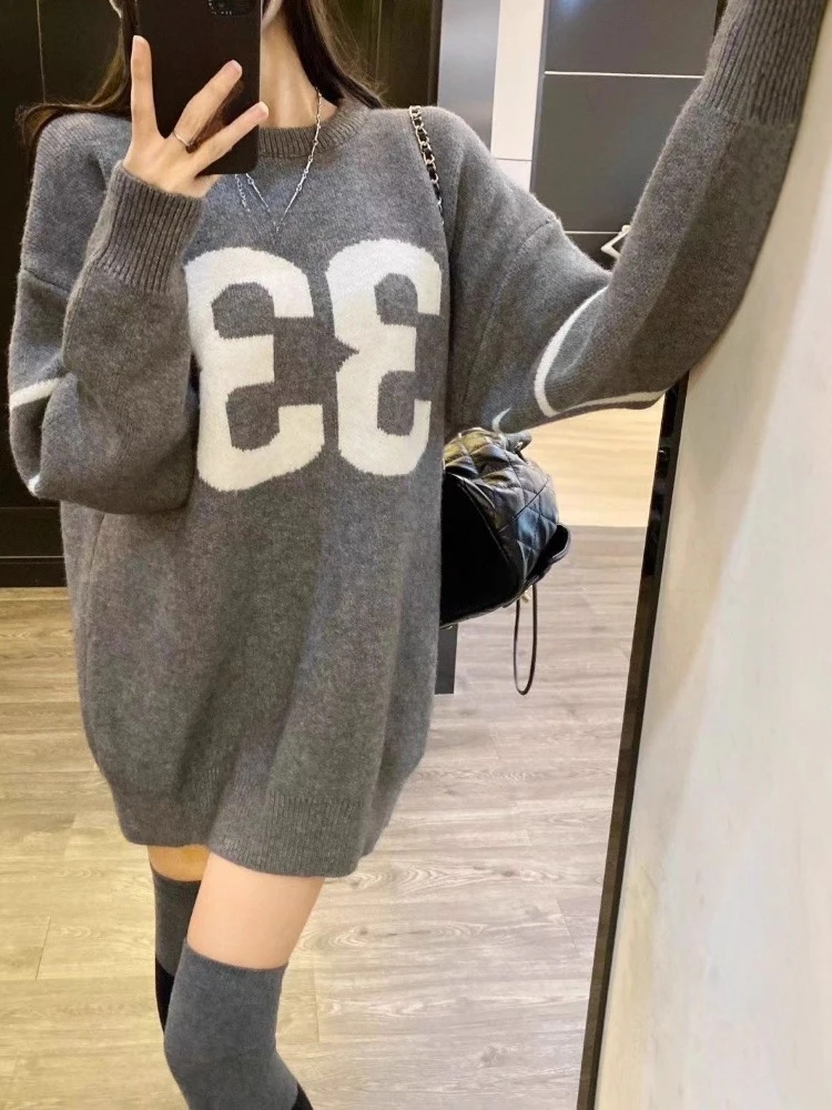 Y2K Vintage Knitted Sweater Wo - Vintage Fashion Y2K ulasan dan harga