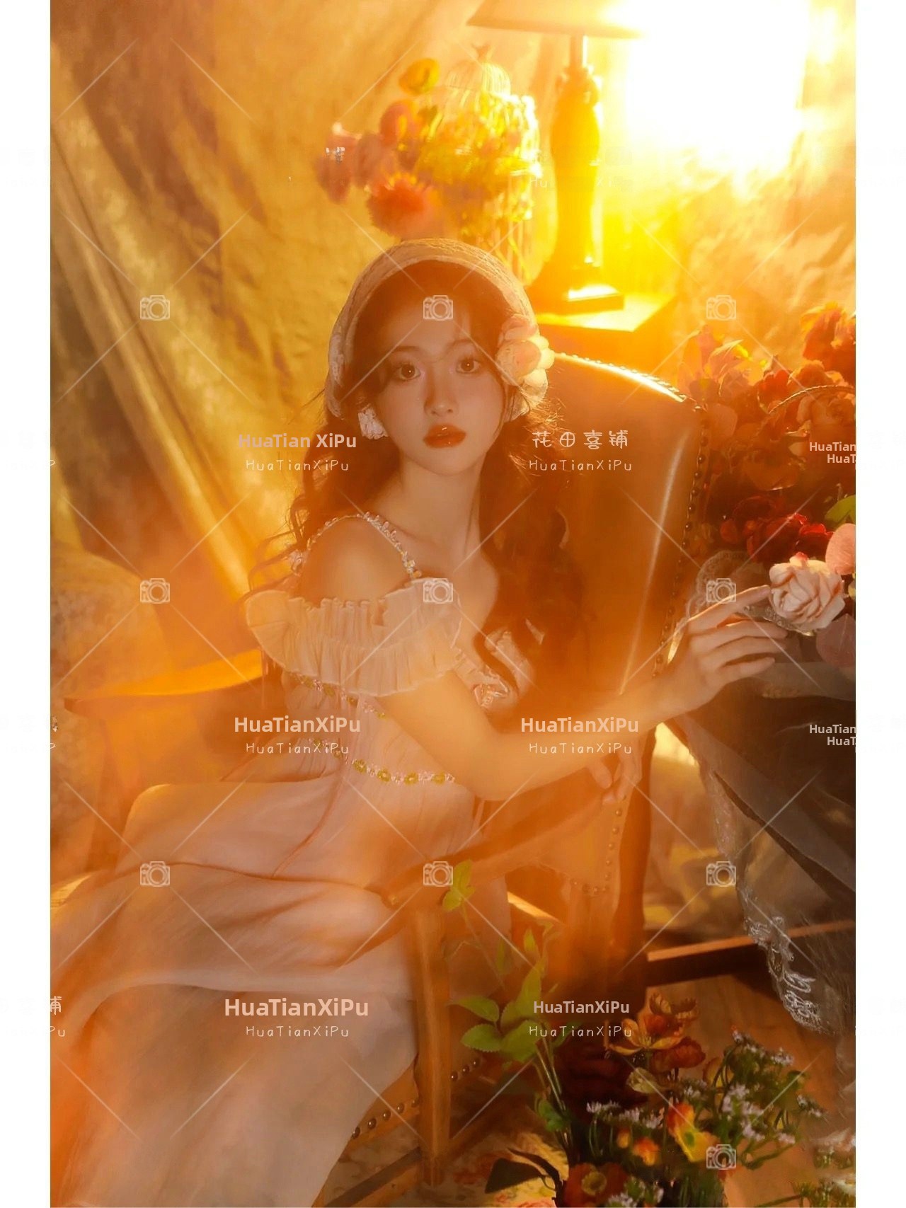 Vintage Oil Painting Style Pho - Vintage Fashion Photography ulasan dan harga