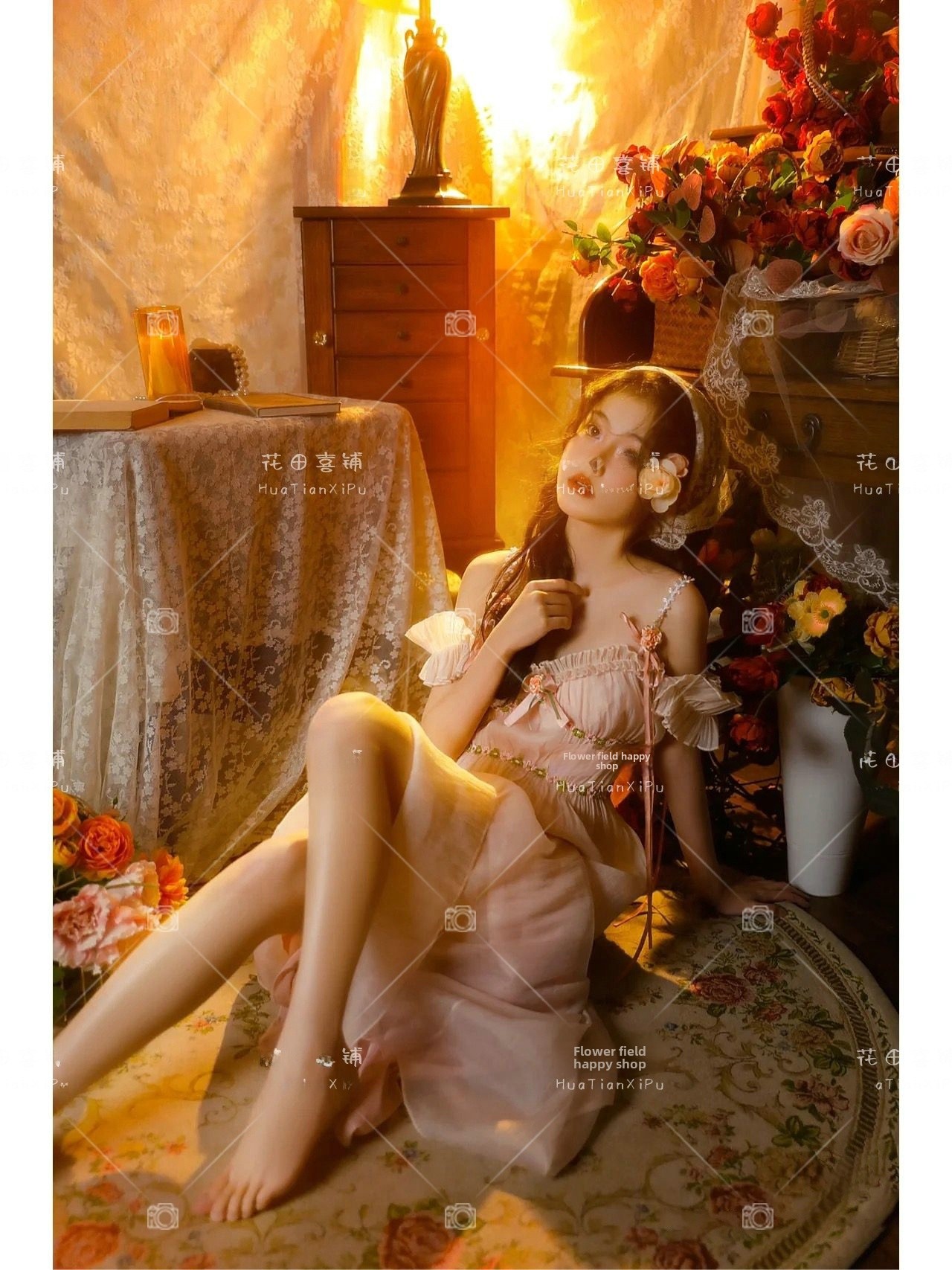 Vintage Oil Painting Style Pho - Vintage Fashion Photography ulasan dan harga