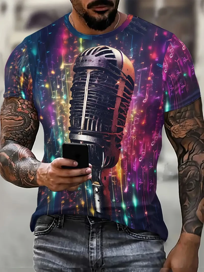 Men Summer Cartoon 3D Printed  - Vintage Urban Fashion ulasan dan harga