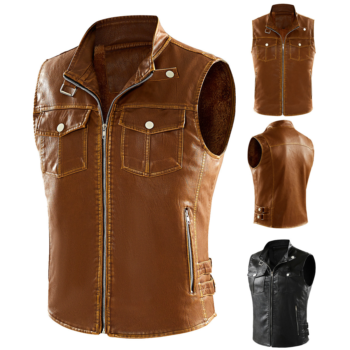 Washed Vintage Punk Style Work - Vintage Urban Fashion ulasan dan harga