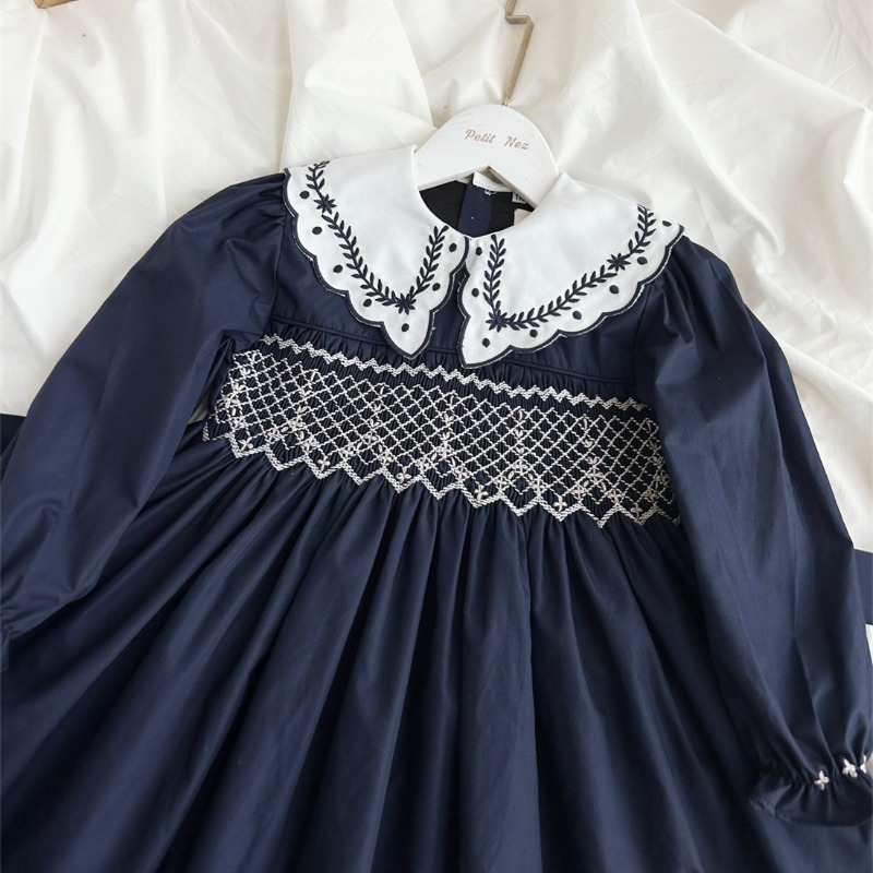 Vintage Dark Blue Hand-Embroid - Vintage Fashion Boutique ulasan dan harga