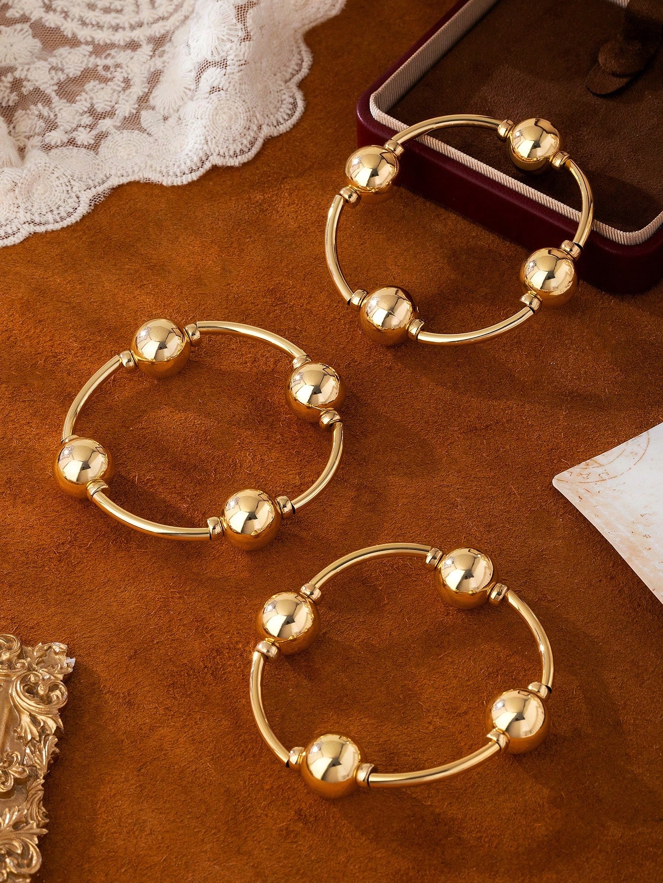 Vintage Pearl Bracelet 3Pcs Se - Vintage Fashion Photography ulasan dan harga
