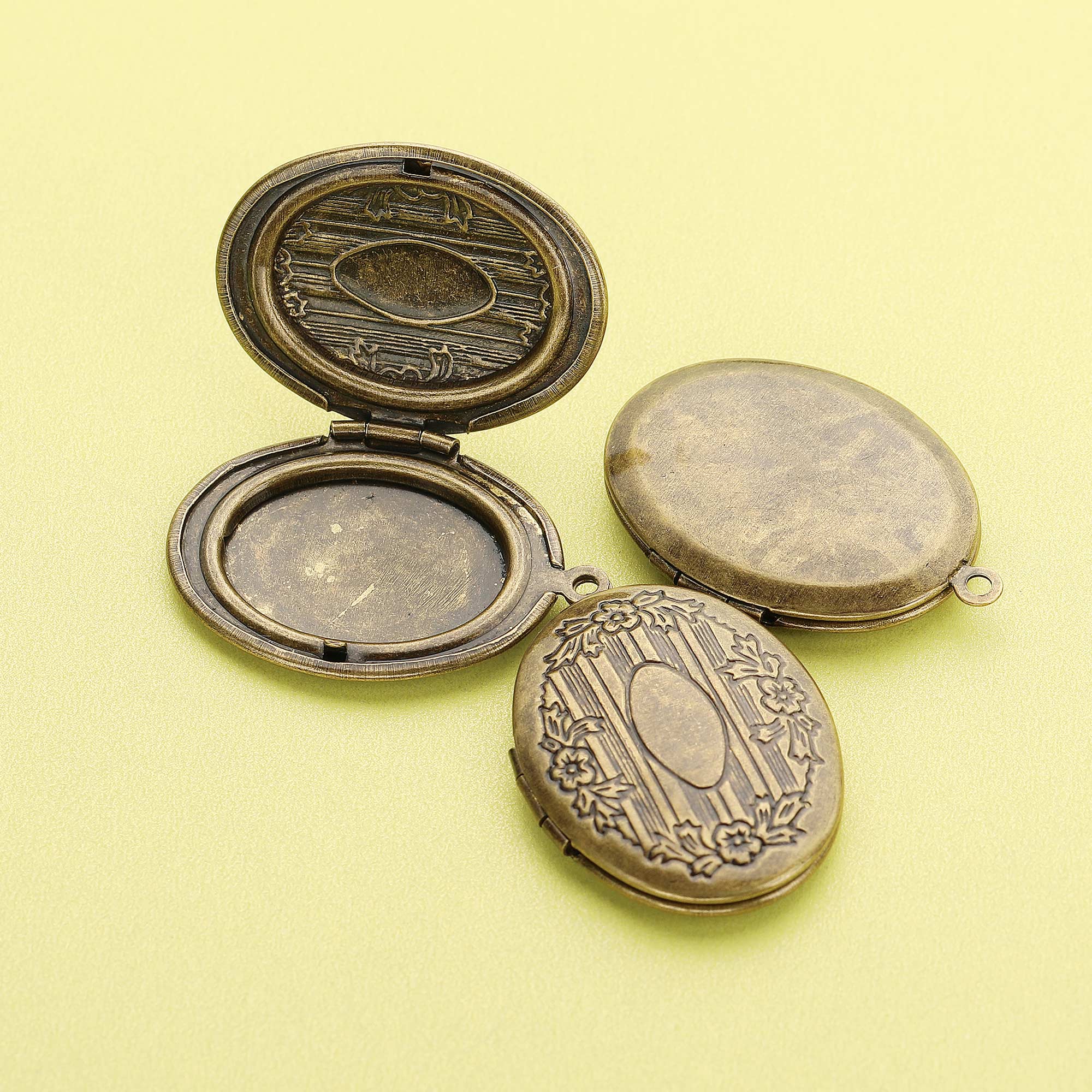 5Pcs 20x30MM Oval Photo Locket - Vintage Fashion Icons ulasan dan harga
