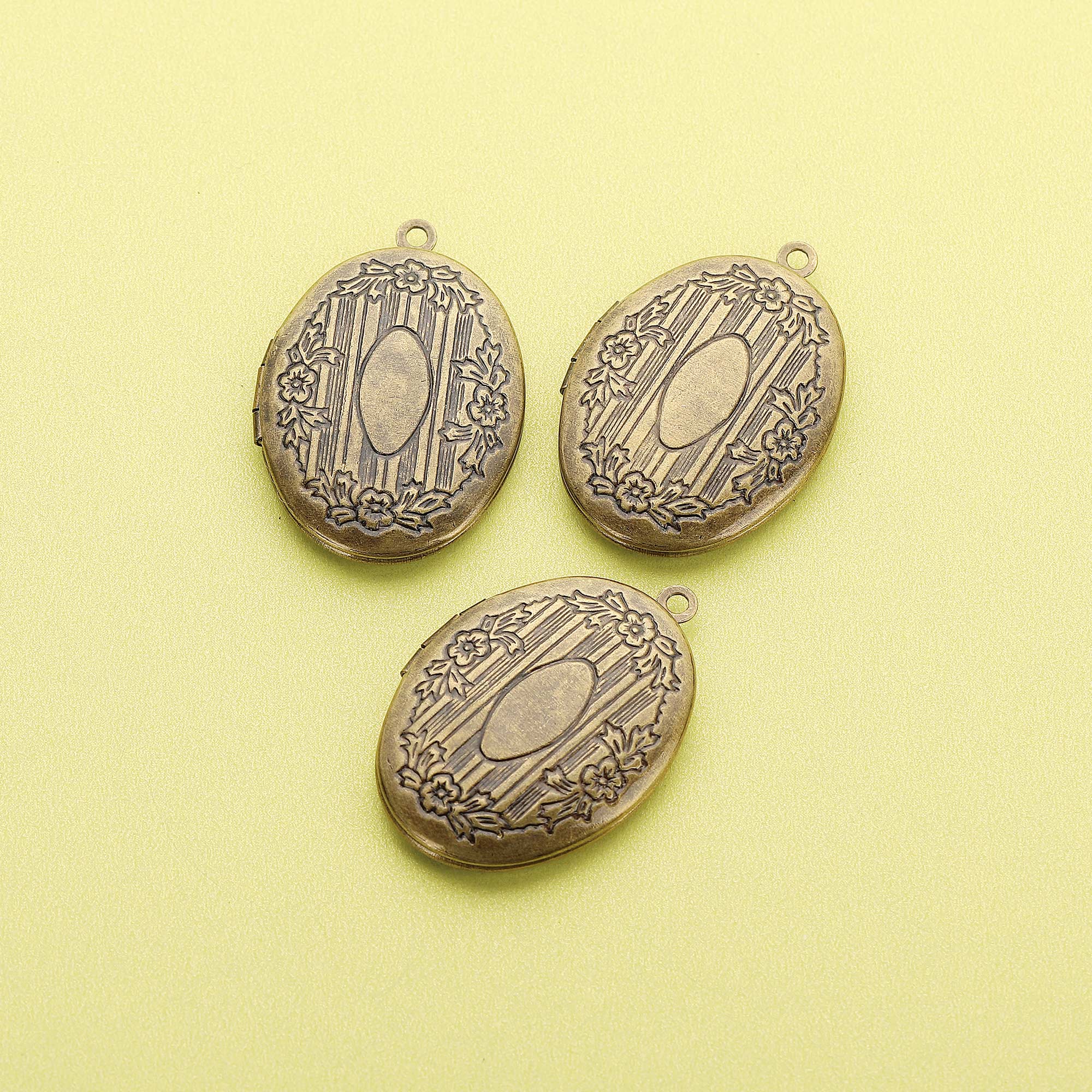 5Pcs 20x30MM Oval Photo Locket - Vintage Fashion Icons ulasan dan harga