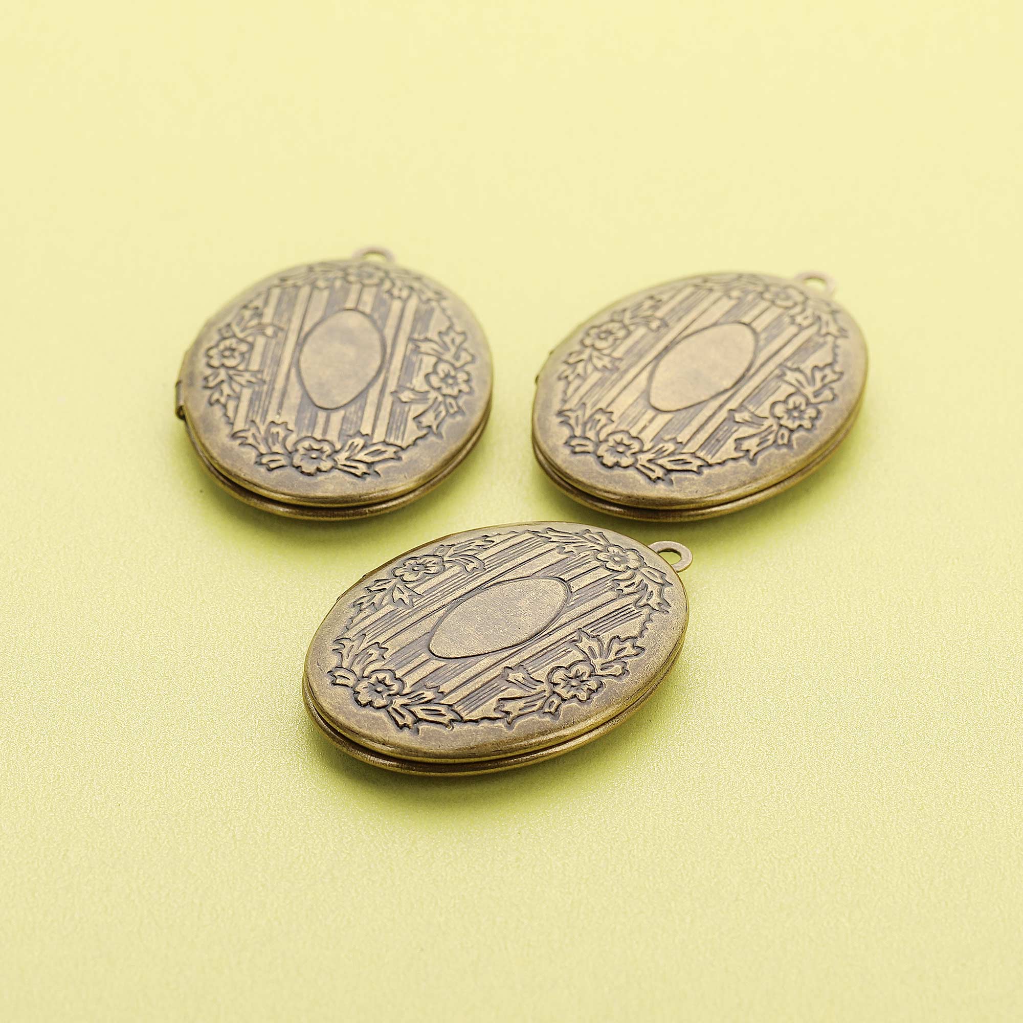 5Pcs 20x30MM Oval Photo Locket - Vintage Fashion Icons ulasan dan harga