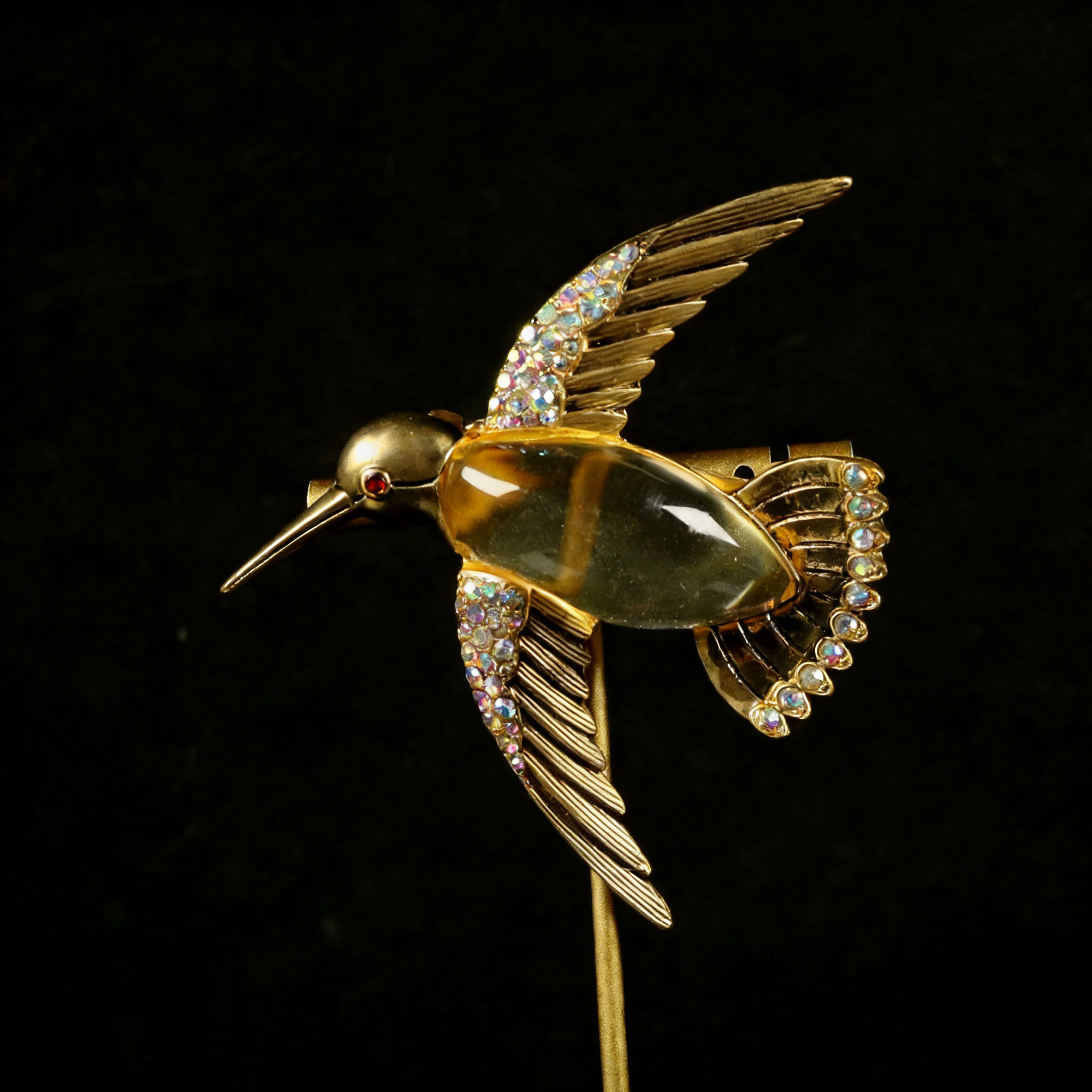 Vintage Hummingbird Brooch Col - Vintage Fashion Boutique ulasan dan harga