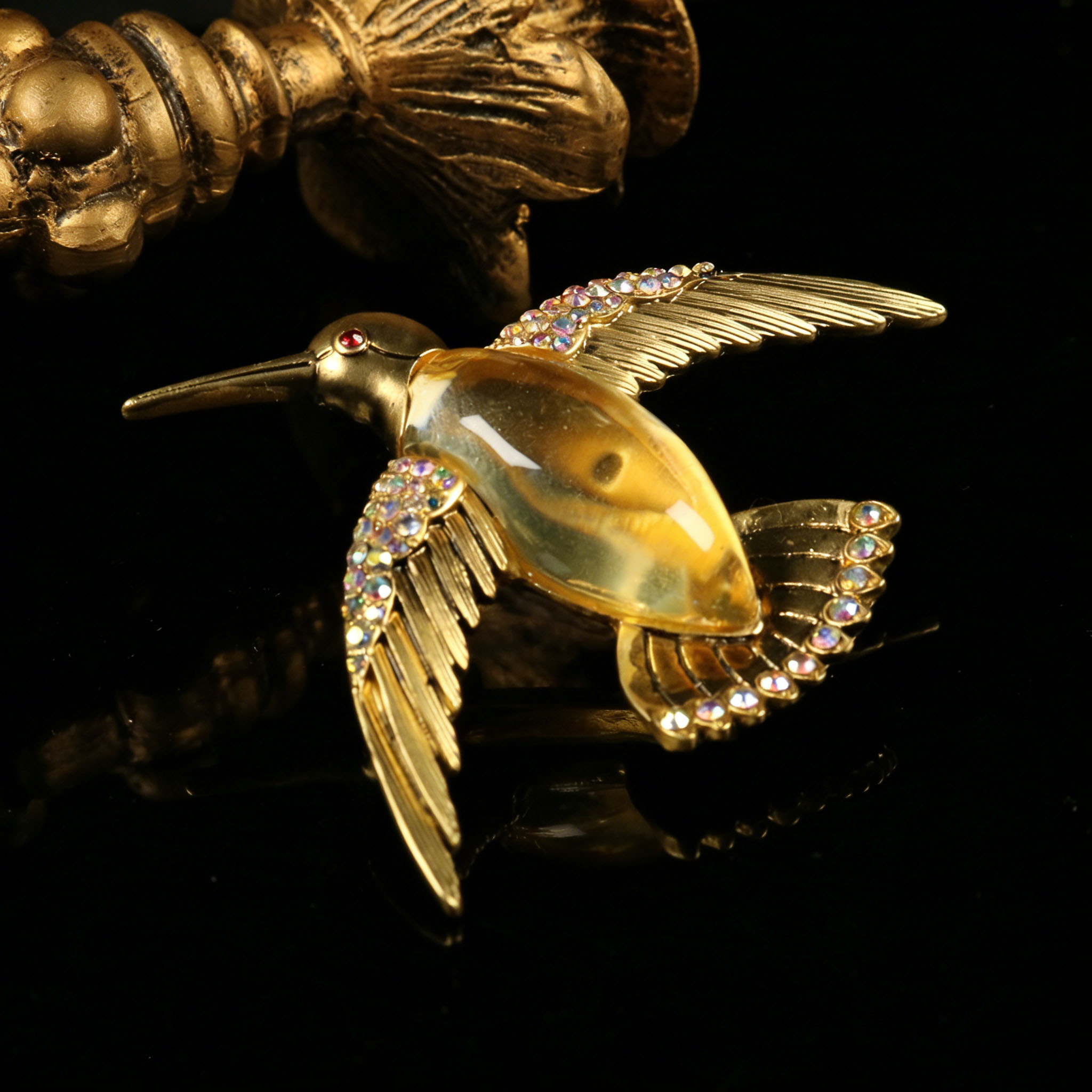 Vintage Hummingbird Brooch Col - Vintage Fashion Boutique ulasan dan harga