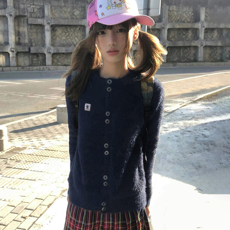 Karrram Japanese Y2k Furry Car - Vintage Fashion Knitwear ulasan dan harga