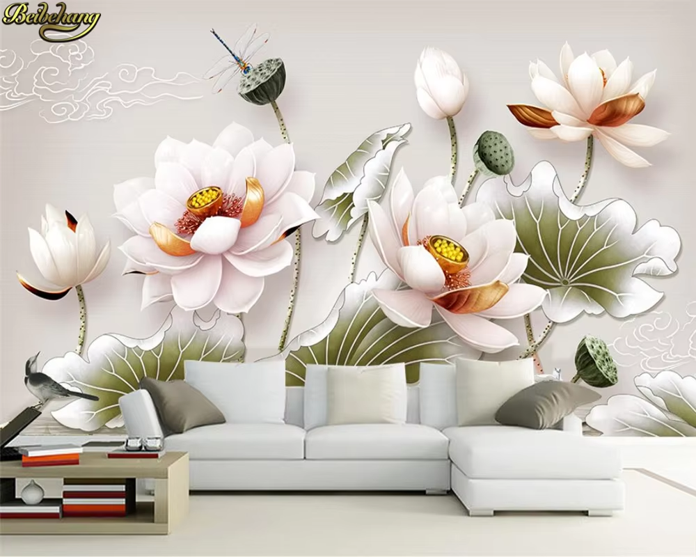 beibehang Custom Photo Wallpap - Vintage Fashion Prints For Wall ulasan dan harga