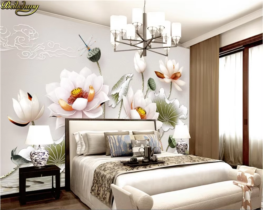 beibehang Custom Photo Wallpap - Vintage Fashion Prints For Wall ulasan dan harga