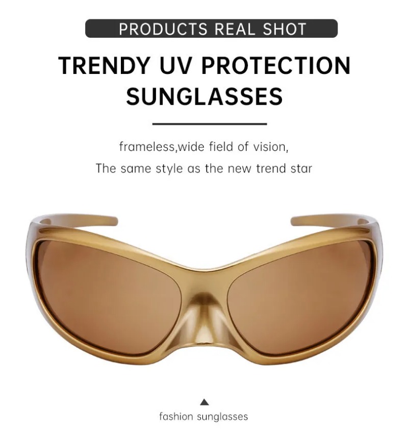 New Y2K Punk Sunglasses Women  - Vintage Fashion Y2K ulasan dan harga