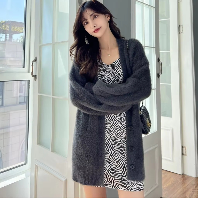 winter clothes women cardigan  - Vintage Fashion Knitwear ulasan dan harga