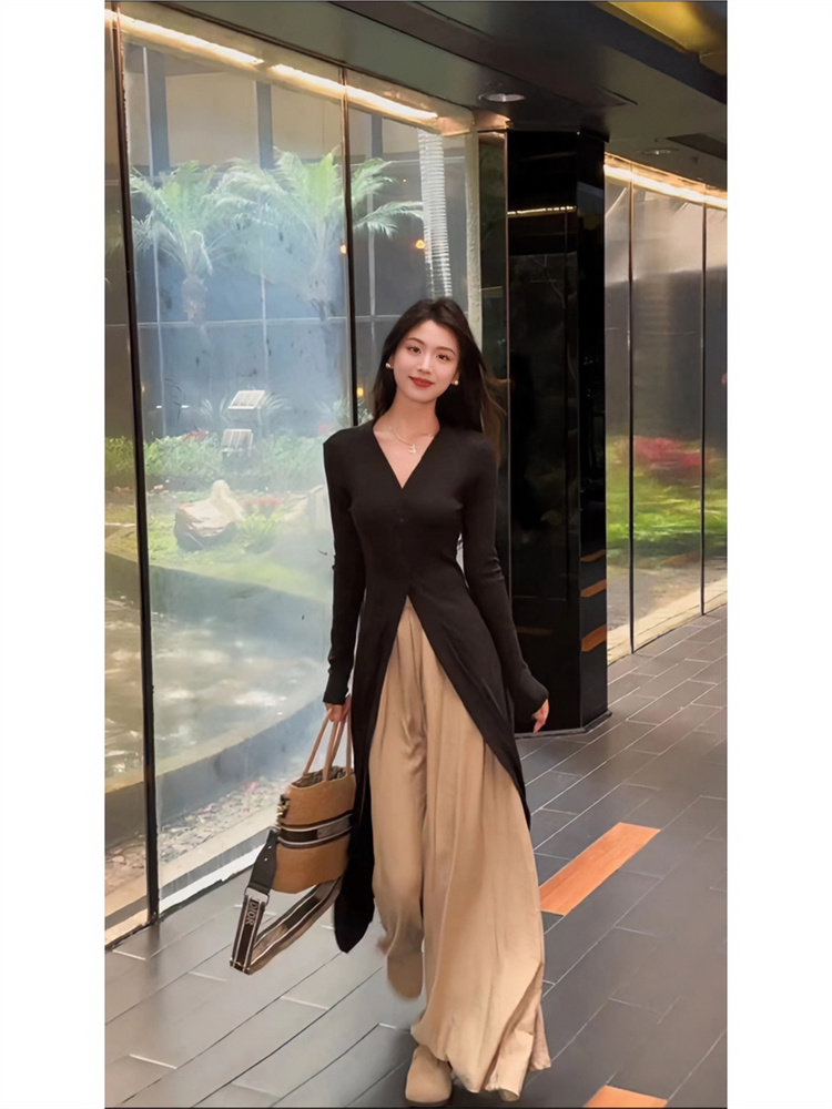 Art Student Vintage Long Coat  - Vintage Fashion Outfit ulasan dan harga