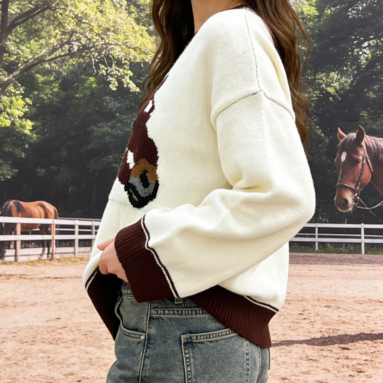 Fashionable Women's Autumn Win - Vintage Fashion Knitwear ulasan dan harga