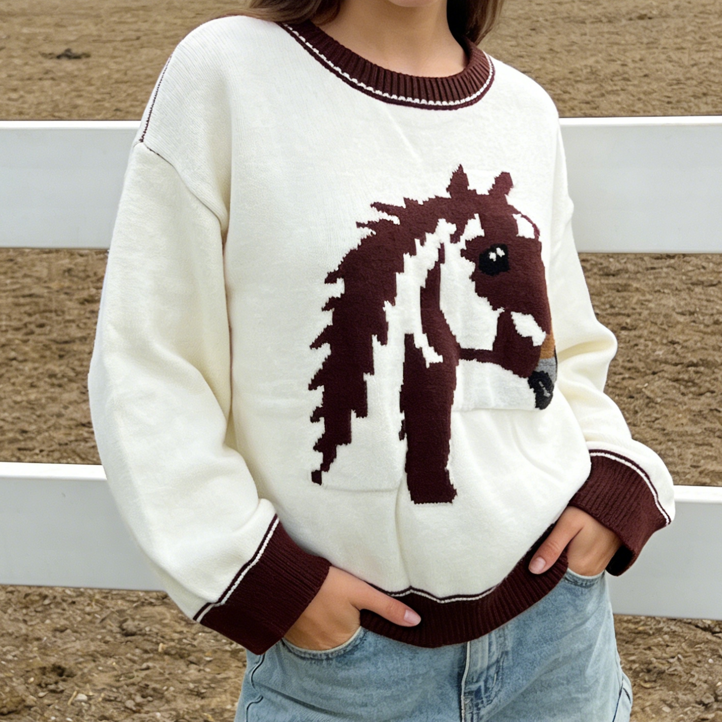 Fashionable Women's Autumn Win - Vintage Fashion Knitwear ulasan dan harga