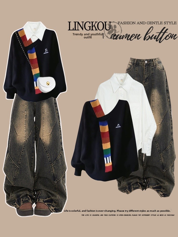 Anti-Aging Large Size Knitted  - Vintage Fashion Outfit ulasan dan harga
