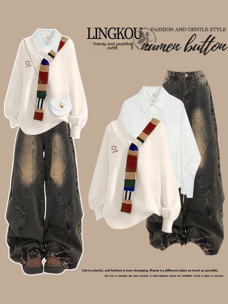 Anti-Aging Large Size Knitted  - Vintage Fashion Outfit ulasan dan harga