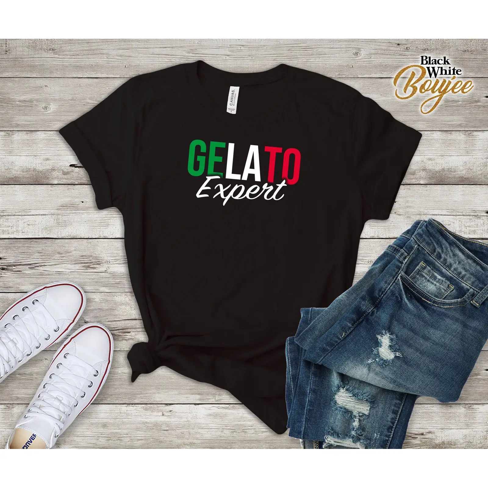 GELATO Ice Cream Expert T Shir - Vintage Fashion Expert ulasan dan harga