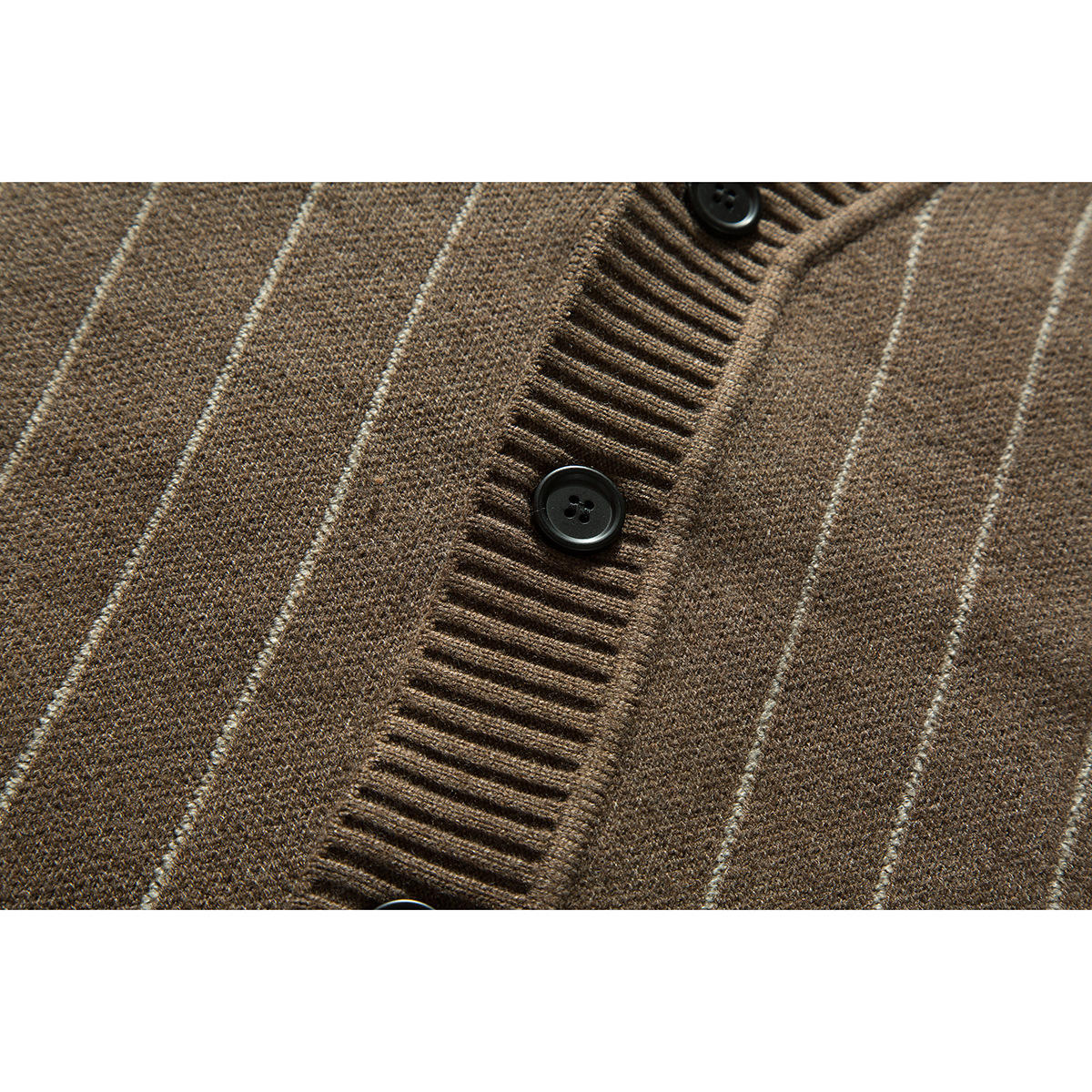 Spring Autumn Stripe Cardigan  - Vintage Fashion Knitwear ulasan dan harga