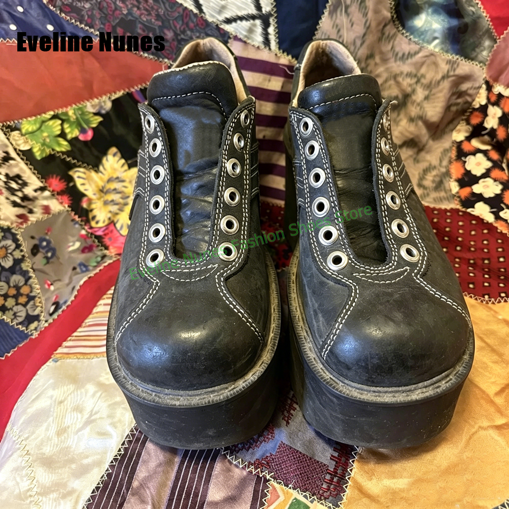 Y2K Platform Wedge Fashion Pum - Vintage Fashion Y2K ulasan dan harga
