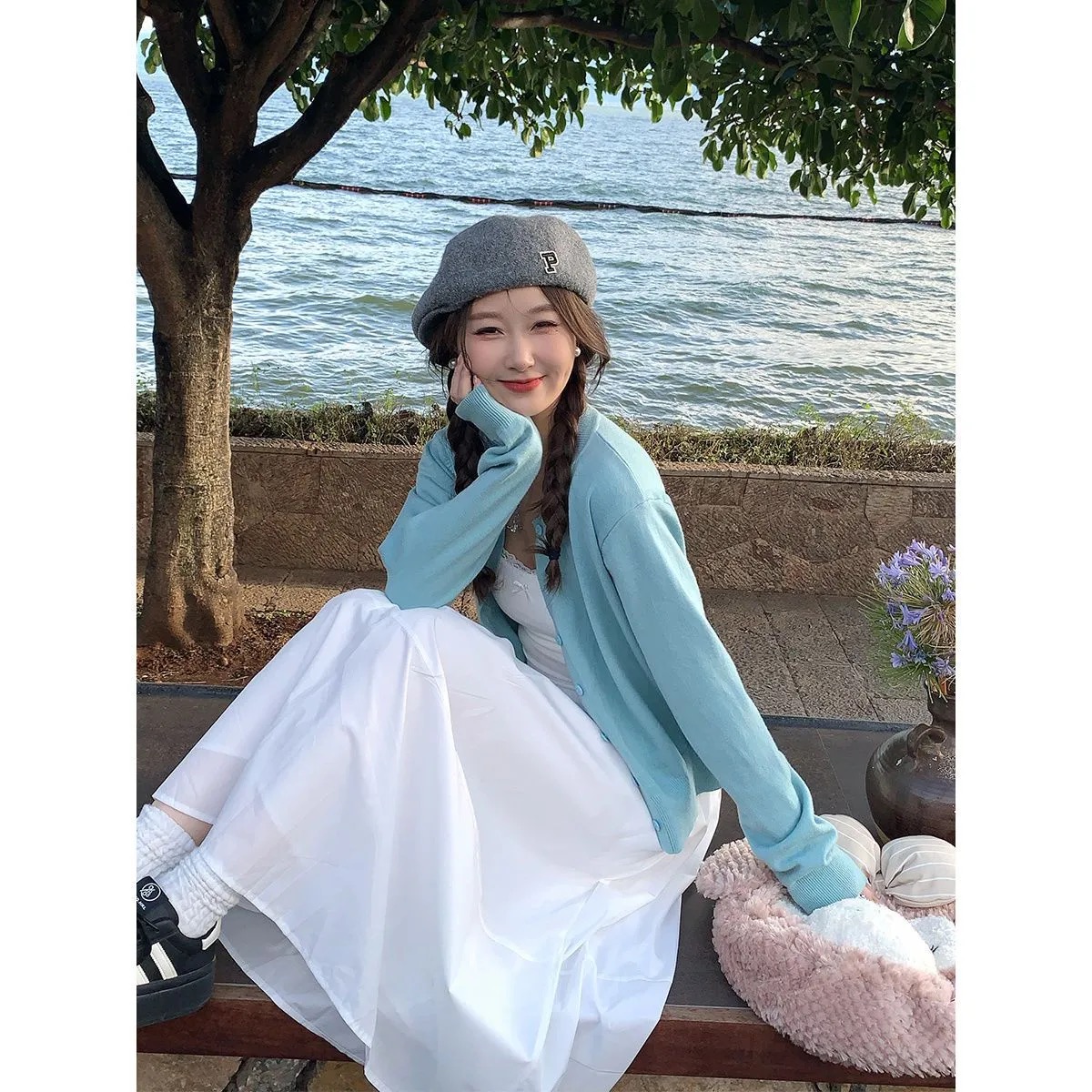 Vintage Long Sleeve Cardigan W - Vintage Fashion Knitwear ulasan dan harga