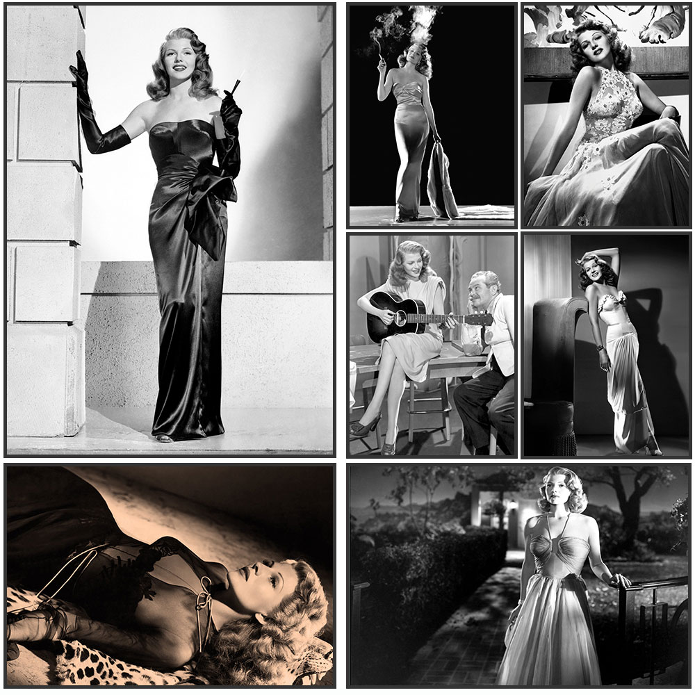 Rita Hayworth Poster,Black and - Vintage Fashion Photography ulasan dan harga