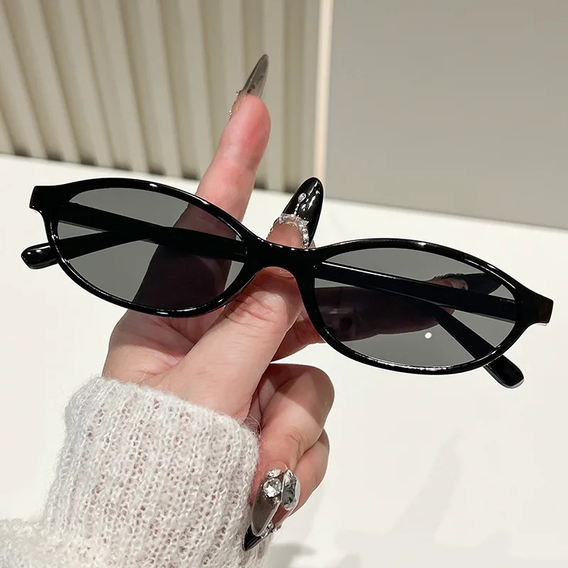 Small Oval Leopard Gradient Su - Vintage Fashion Y2K ulasan dan harga